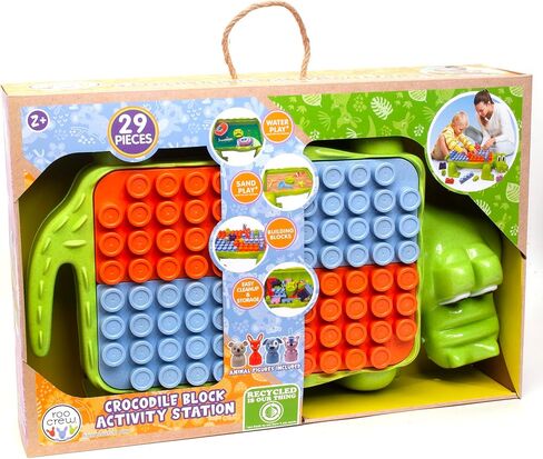 Boley Roo Crew: Block Set - 75 Pieces - Assorted Lid Color, Building Activity Set, Colorful Blocks & Storage Container, Toddlers & Kids Ages 2+ in Saudi Arabia