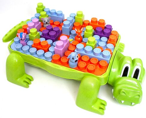 Boley Roo Crew: Block Set - 75 Pieces - Assorted Lid Color, Building Activity Set, Colorful Blocks & Storage Container, Toddlers & Kids Ages 2+ in Saudi Arabia