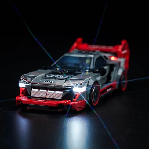 VONADO LED Light Kit Compatible with Lego Audi S1 e-tron Quattro Race Car 76921 (No Models Only Light) Creative Lighting Set Accessories Compatible with Lego Audi Race Car 76921 Building Set in Kuwait