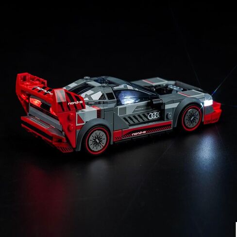 VONADO LED Light Kit Compatible with Lego Audi S1 e-tron Quattro Race Car 76921 (No Models Only Light) Creative Lighting Set Accessories Compatible with Lego Audi Race Car 76921 Building Set in Kuwait
