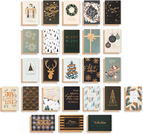 American Greetings Christmas Cards with Envelopes, Traditional Winter Designs (25-Count) in Saudi Arabia