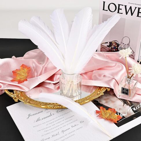 Daieeparty 12pcs Guinea Fowl Wing Feathers Bulk 6-8 inch in Kuwait
