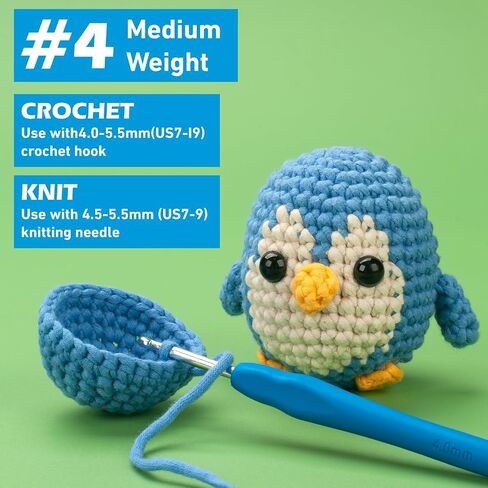 Easy Peasy Crochet Yarn for Beginners, Beginner Yarn for Crocheting, 3 Pack×1.8oz Amigurumi Crochet Yarn with Easy-to-See Stitches and No Split, Thick&Soft, Worsted Medium #4 Yarn, Cotton-Nylon Blend in Saudi Arabia
