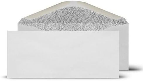#9 حجم الرسالة - 100 حزمة - ملون للأمان 3 7/8 "× 8 7/8" مظاريف عمل بختم صمغي - مغلفات بريدية للإرجاع - مظاريف قانونية للشيكات والفواتير والبيانات - مظروف عادي بوزن 24 رطل in Kuwait