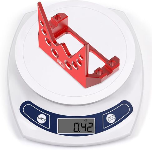 COOWOO Aluminum Alloy RC Servo Guard Armor Upgrade Part for 1/10 RC Crawler Cars - Precision CNC Machined for Unmatched Durability and Protection, Red in Saudi Arabia