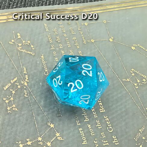 Roll of Fate D20 Dice Set – All Natural 20 or All Natural 1 – Designed for D&D Players Seeking Epic Victories or Failures in Saudi Arabia
