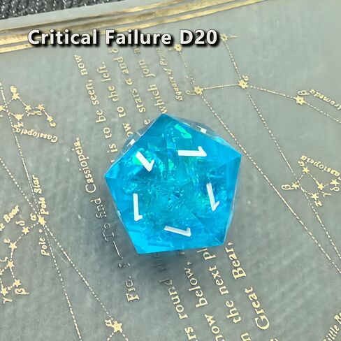 Roll of Fate D20 Dice Set – All Natural 20 or All Natural 1 – Designed for D&D Players Seeking Epic Victories or Failures in Saudi Arabia