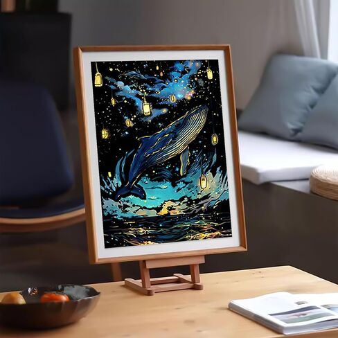 8 Sheet Noctilucent Scratch Art Rainbow Painting Paper with Pen / Cleaning Brush, Glow in The Dark Engraving Scratchboard(A4) for Adults Teen & Kids, Sketch Card Creative Craft Toy (Dolphin/Butterfly) in Saudi Arabia
