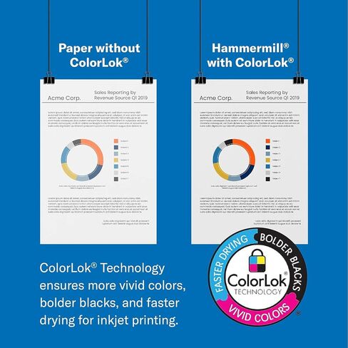 ورق طابعة Hammermill، نسخة إضافية بوزن 20 رطل، 8.5 × 11 - 10 رزمة (5000 ورقة) - 92 ساطع، صنع في الولايات المتحدة الأمريكية in Kuwait