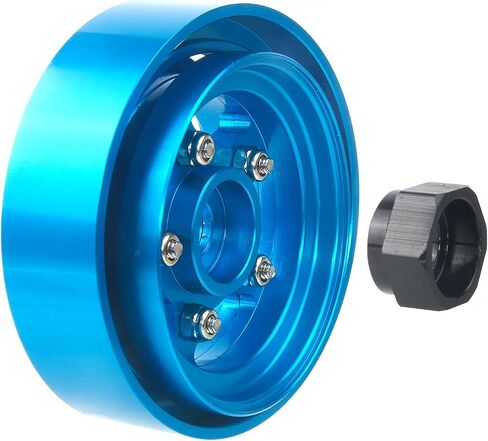 Aluminum Bead Lock Rim Set Wheel Hub Upgrade for Tamiya RC Grasshopper， Hornet， Mighty ，Frog ，Buggy Champ， Fast Attack， Fighting Buggy （Blue） in Saudi Arabia