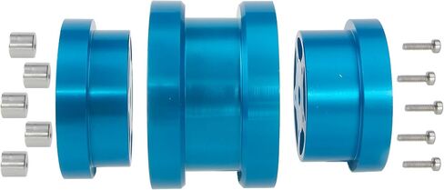 Aluminum Bead Lock Rim Set Wheel Hub Upgrade for Tamiya RC Grasshopper， Hornet， Mighty ，Frog ，Buggy Champ， Fast Attack， Fighting Buggy （Blue） in Saudi Arabia