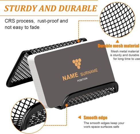 Acrylic Business Card Holder for Desk, Business Card Stand Desktop Business Card Holders for Exhibition，Office Acrylic Business Card Stand Display ，Capacity: 50 Cards （6 Pack） in Saudi Arabia