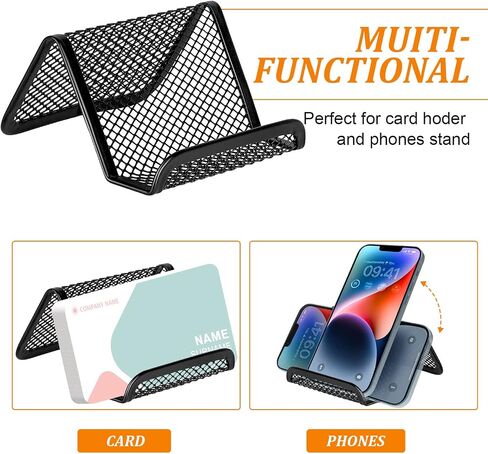 Acrylic Business Card Holder for Desk, Business Card Stand Desktop Business Card Holders for Exhibition，Office Acrylic Business Card Stand Display ，Capacity: 50 Cards （6 Pack） in Saudi Arabia