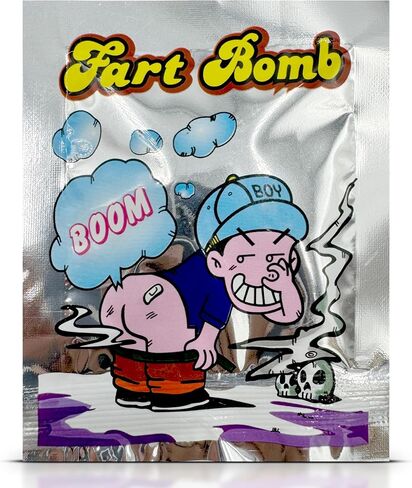 Sneaky Booze Fart Bomb Bags Poop Spray Bag Prank Joke Fart Spray Stinky Smelly Gas Extra Strong Stink Fake Poop Smelling Gag Gifts For Adults And Kids 40 Pack in Kuwait