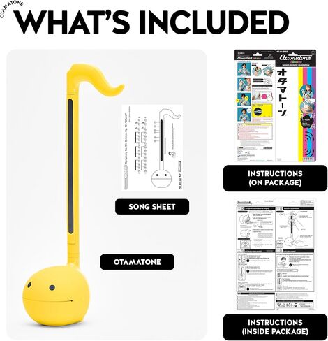 Otamatone Classic [الإصدار الإنجليزي] آلة موسيقية إلكترونية يابانية صفراء محمولة من اليابان Maywa Denki هدية للأطفال والكبار in Saudi Arabia