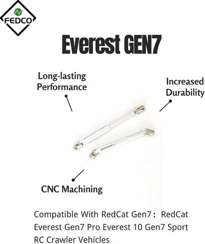 Redcat Gen7 TRX4 Driveshafts 106-138MM Aluminum Center Drive Shaft 13819 for TRX4 RedCat Gen7 Upgrade Parts 1/10 RC Crawler in Kuwait