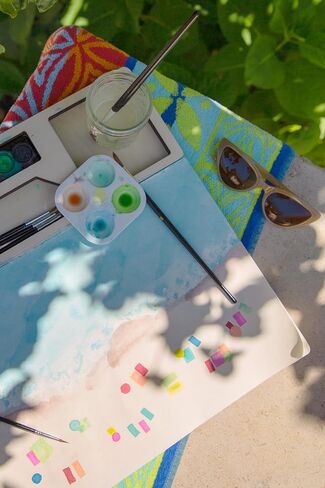 Three by Three jOTBLOCK Portable Watercolor Artistry Essentials Set: Quality Paper, Vibrant Watercolor Cakes, Brushes, and Palette (40 Sheets) in Saudi Arabia