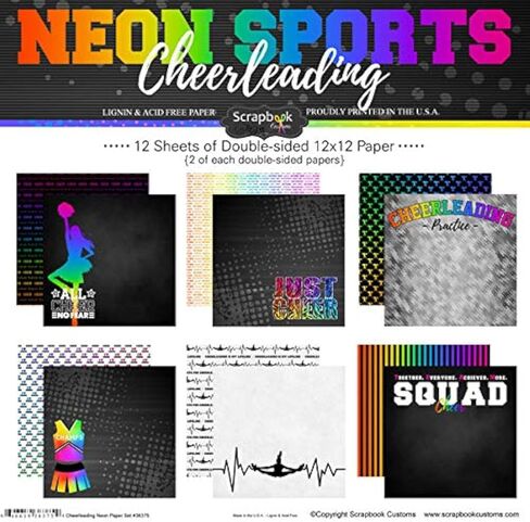 مجموعة قصاصات الورق المخصصة لسجل القصاصات، ألوان نيون in Kuwait