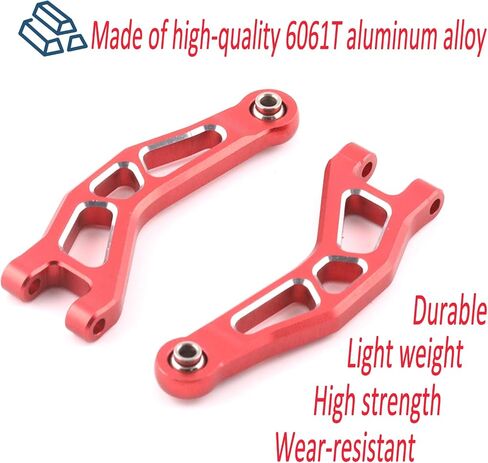 RC Rear Upper Suspension Arms Aluminum Alloy Upgrade Parts for Arrma 1/18 Granite Grom Mega 380 Brushed 4X4 Monster Truck & Typhon Grom Mega 380 Brushed 4X4 Small Scale Buggy, Black (2PCS) in Saudi Arabia