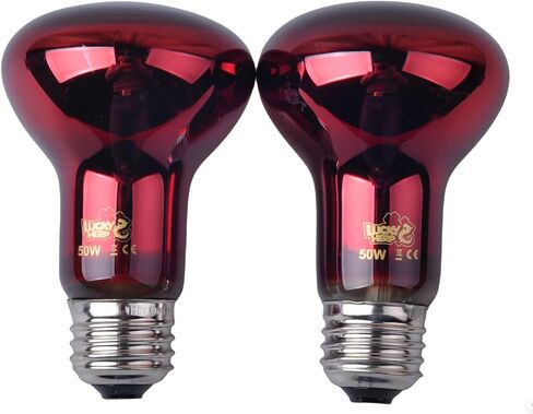 LUCKY HERP Reptile Infrared Basking Bulb,Terrarium Lighting Lamp,2-Pack (25, Watts) in Saudi Arabia