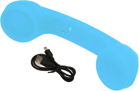 Telephone Handset, Retro Radiation Proof Rechargeable Phone Handset Receiver with Comfortable Call for Nostalgic People (Sky Blue) in Saudi Arabia