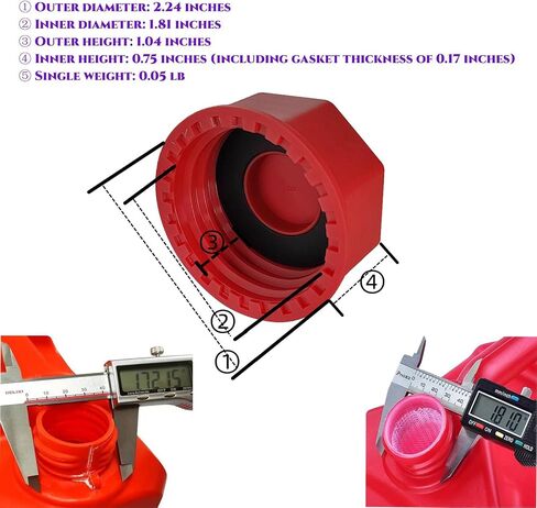 Gas Can Caps Replacement - Can Cover More Old Coarse Thread Gas Can Cap,Coarse Thread Cap to Prevent Fuel Leakage (5 Pcs Yellow) in Saudi Arabia