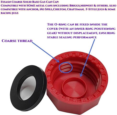 Gas Can Caps Replacement - Can Cover More Old Coarse Thread Gas Can Cap,Coarse Thread Cap to Prevent Fuel Leakage (5 Pcs Yellow) in Saudi Arabia