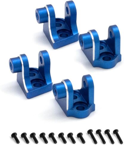 Four Aluminum Shock Mounts for Losi 1/18 Mini LMT 4X4 Brushed Monster Truck，Replacement for Losi - LOS211044 Upgrade Part Upper Shock Mount for Losi-LOS01026 1/18 Mini LMT Monster (Black) in Kuwait