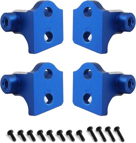 Four Aluminum Shock Mounts for Losi 1/18 Mini LMT 4X4 Brushed Monster Truck，Replacement for Losi - LOS211044 Upgrade Part Upper Shock Mount for Losi-LOS01026 1/18 Mini LMT Monster (Black) in Kuwait