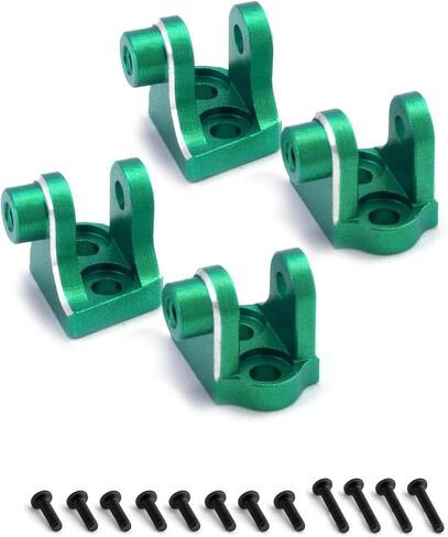 Four Aluminum Shock Mounts for Losi 1/18 Mini LMT 4X4 Brushed Monster Truck，Replacement for Losi - LOS211044 Upgrade Part Upper Shock Mount for Losi-LOS01026 1/18 Mini LMT Monster (Black) in Kuwait