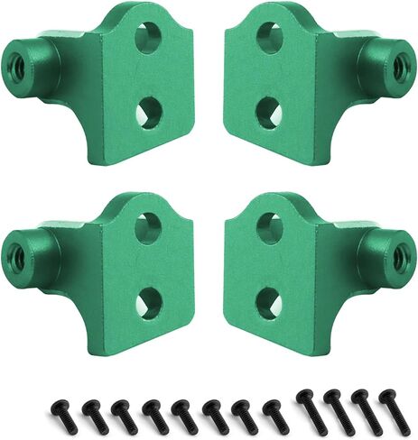 Four Aluminum Shock Mounts for Losi 1/18 Mini LMT 4X4 Brushed Monster Truck，Replacement for Losi - LOS211044 Upgrade Part Upper Shock Mount for Losi-LOS01026 1/18 Mini LMT Monster (Black) in Kuwait