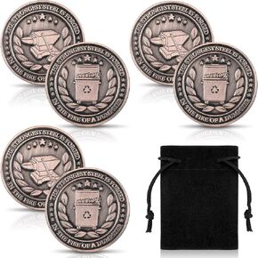 3 Pcs Dumpster Fire Challenge Coins Desk Accessories 1.5'' Double Sided Hilarious Medallion Commemorative Coins Funny Staff Appreciation Gift for Coworker Humorous Office Decor(Multicolor)