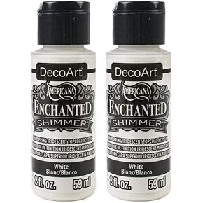 Deco Art ENCHANTED SHIMMR 2OZ WHITE, us:one size