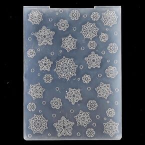 KWELLAM Merry Christmas Snowflake Background Plastic Embossing Folders for Card Making Scrapbooking and Other Paper Crafts 4092607