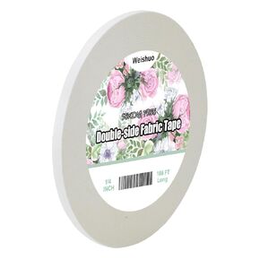 Weishuo Fabric Tape Double Sided Tape for Clothes Press-on Self Sticky Tape, No Sewing, Gluing, or Ironing, Sewing and Hemming Tape (1 Piece,1/2 Inch x 200 Feet)