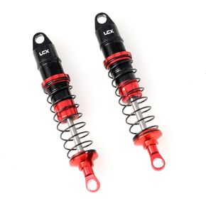 LCX Racing RC Car CNC Machined Aluminum Front Threaded Shock Set for LOSI 1/16 Mini-B Buggy 1/18 Mini-T Stadium Truck, Upgrades Parts Accessories (Front)