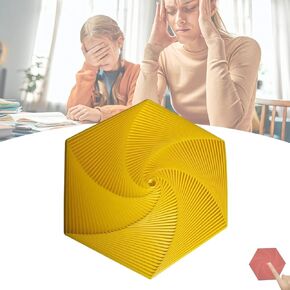 ACMONEY Fractal Fidget Hexagon - مكعبات حسية مطبوعة ثلاثية الأبعاد مضادة للإجهاد للأطفال والكبار، ملونة لتخفيف القلق والمساعدة في التأمل الذهني (ملون B)