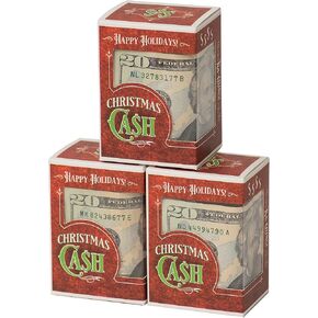 DUNEROLLER Christmas Cash Gift Boxes for Gifting Money (May All Your Christmases Be Green)
