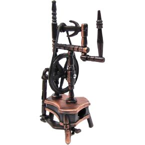 Treasure Gurus 1:12 Scale Miniature Dollhouse Replica Spinning Wheel Die Cast Pencil Sharpener