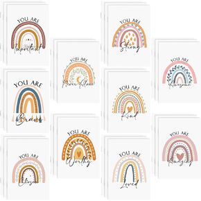 Fumete 60 Pcs Inspirational Notepads Rainbow Mini Notepads Bulk Motivational Pocket Journal Notebook Mini Notebooks Party Favors for Christmas Stocking Stuffers Team Employee Appreciation Gifts