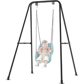 Foldable Children's Swing Stand, Heavy-Duty Metal Swing Frame for Kids - Suitable for Indoor and Outdoor Use in Kuwait