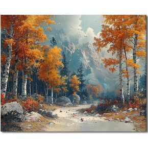 TFIAVSIN DIY Paint by Number Summer Blossoms, Abstract Paint by Numbers for Adults, Floral Adult Paint by Numbers on Canvas Wall Art, Paint by Numbers for Adults Beginner, 16x20 inch