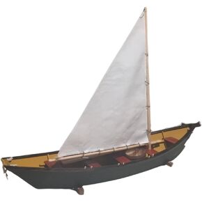 Midwest 966 Big Grand Banks Dory Boat 1:12 Scale - Wooden Ship Model Building Kit for Adults to Build 15-1/2" Long - DIY Woodcraft