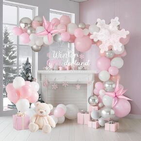 Christmas Balloon Garland Kit 120pcs Xmas Red Green Balloons with candy cane Christmas tree gift box Balloons for Kids Grinchmas Party Naughty Christmas Birthday Decorations