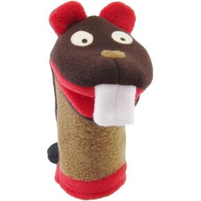 Cate and Levi Hungry Beaver Hand Puppet with Movable Mouth, Adults and Toddlers - Made in Canada - Eco Friendly Polar Fleece - with Movable Mouth