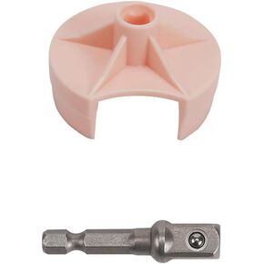 ZYAMY Drill Knitting Machine Crank Adapter Plastic Automatic Knitting Knitting Machine Rapid Knit Power Adapter with Hexagonal Steel Bit Power Screwdriver Attachment Pink