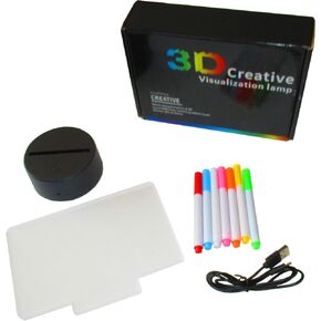 LED Message Drawing Board with Neon Markers