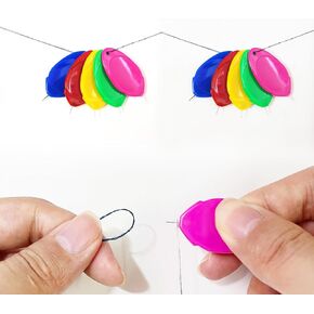 Needle Threader, 10PCS Needle Threader Tool Fast and Precise Threading for Needle Work, Sewing Machine, Embroidery, Cross-Stitch, 5 Colors