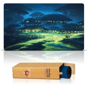 Jellyfish Village (Stitched) - MTG Playmat by Andreas Rocha - Compatible with Magic The Gathering Playmat - Play MTG, YuGiOh, TCG - Original Play Mat Art Designs & Accessories