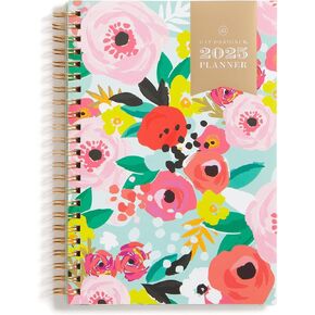 Blue Sky Day Designer 2025 Weekly and Monthly Planner Calendar, January 2025 - December 2025, 5" x 8", Flexible Frosted Cover, Laminated Tabs, Durable Wirebound, Secret Garden Mint (Secret Garden Mint- 2025, 5" x 8")